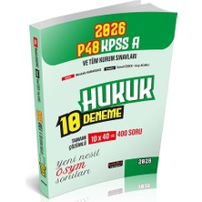 Savaş Yayınevi P48 Kpss A Grubu Hukuk 10 Deneme Tamamı Çözümlü Savaş Yayınları 2026