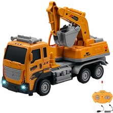 Kumandalı Şarjlı Full Fonksiyon Işıklı Inşaat Makineleri 27 Mhz 1:16 Ölçek (Kepçe)