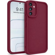 Fenza Samsung Galaxy S24 Fe 5g Uyumlu Bordo Renkli Mat Silikon Telefon Kılıfı