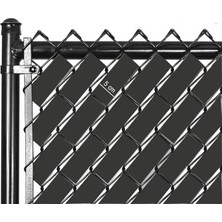 Örgü Tel Koruma, Kapatma, Gizlilik Bantları, Pvc Çit Şeridi (50 Metre) (5cm, Antrasit)