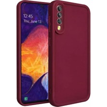 Fenza Samsung Galaxy A50 ve Galaxy A50S ve Galaxy A30S Uyumlu Bordo Renkli Mat Silikon Telefon Kılıfı