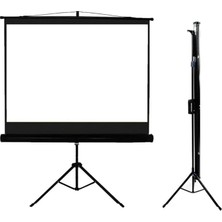 Tx-18 180X180CM Tripod Ayaklı Taşınabilir Projeksiyon Perdesi, Siyah
