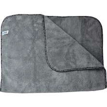 2316 Mikrofiber Peluş Oto Kurulama ve Temizlik Bezi Büyük Boy 60X90 Cm. Gri