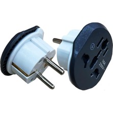 Seyahat Tipi Universal Çevirici Priz - Kompakt Tasarım 250V 16A Ingiliz, Amerikan ve Avustralya Fişi Dönüştürücü Adaptör