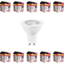 GU10 LED Ampul 4.5W 6500K Beyaz Işık – 350LM, 36° Işık Açısı, 10'lu Ekonomik Paket, Enerji Sınıfı F – 15.000 Saat Ömür