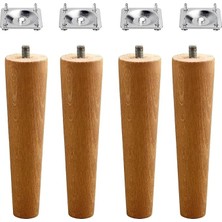 Set Ahşap 12 cm Mobilya Koltuk Kanepe Sehpa Masa Ayağı Ayakları M8 Civatalı Bağlantı Aparatlı
