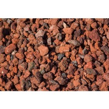 Kırmızı Pomza Taşı 15-25 mm 40 Lt (20 Kg) Volkanik Ponza Lav Taşı Kaktüs Sukulent Tarım Pomzası