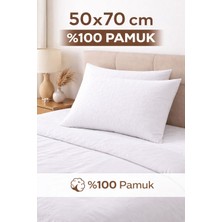 Home     %100 Pamuk 2'li Yastık Kılıfı 50X70 cm Beyaz