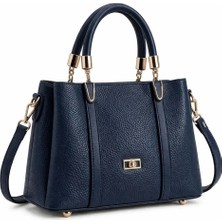 Altın Zincir Detaylı Dokulu Suni Deri Kadın El ve Omuz Çantası