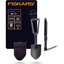 Katlanır Kürek, Kampçılar ve Dağcılar Için, Kürek ve Çapa Olarak Da Kullanılabilir, Kanvas Çantalı, Uzunluk (Açık Halde): 59 Cm, Sertleştirilmiş Bor Çeliği, Siyah, 1000621