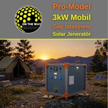 On The Way Otw Pro-Model 3000W Mobil Güç Istasyonu | Lifepo4 Bataryalı Solar Jeneratör