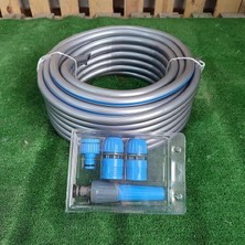 Hortum Seti Garden Kit Bahçe Çeşme Su Hortumu Iç Çap 1/2 Sulama Araç Yıkama 20 Metre