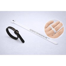 Uravas Store Yüzük Ölçüsü Alma Aleti Parmak Yüzük Ölçer Aparatı Ring Sizer Yüzük Ölçme Ölçü Seti - 2 Adet
