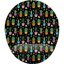 Desenli Siyah Zemin Bilek Destekli Mouse Pad