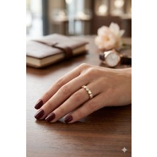 Tılsım Accesories Xupıng Çelik Yüzük Gold Ayarlanabilir