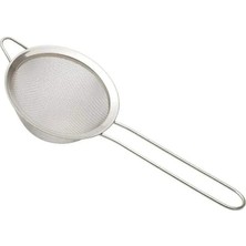 Metal Çay Süzgeci, Uzun Saplı, Gümüş Rengi
