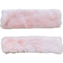 Calperia Peluş Seyahat Emniyet Kemer Pedi Kılıfı 2'li Pudra Pembe