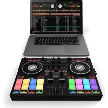 Ready | Serato Dj Lite (Dahil) ve Dj Pro Için Tasarlanmış Kompakt 2-Kanal Dj Controller/kontrolör | Ios ve Ipados'ta Algoriddim Djay Pro Aı Uygulamalarıyla Tak ve Çalıştır. (Mac/pc/ios)