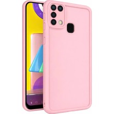 Fenza Samsung Galaxy M31 ve M21S ve F41 Uyumlu Pembe Renkli Mat Silikon Telefon Kılıfı