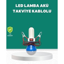 Uravas Store Aküden Çalışan 12V LED Ampul Taşınabilir Kullanım