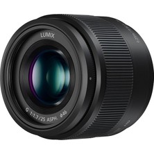 H-H025E Lumıx G Sabit Yanma Genişliği 25 mm F1.7 Asph. Objektif (Görüntü Açısı 47°, Filtre Boyutu 46 Mm, Yakın Ayar Sınırı 0,25 M) Siyah