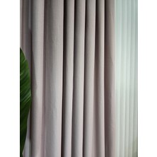 İkrar Perde Pembe Keten Fon Perde A Pile 1x3 Sık Pile(Metre FIYATI:400TL)