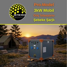 On The Way Otw Pro-Model 3000W Mobil Güç Istasyonu | Lifepo4 Bataryalı Şebeke Şarjlı