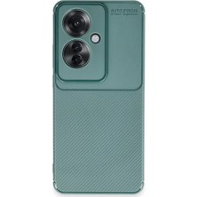 Uravas Store Reno 11F Kılıf Auto Focus Karbon Kapak - Koyu Yeşil