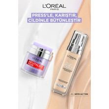 L'Oréal Paris L'oreal Paris Revitalift Filler Pressed Jar Nemlendirici Krem + True Match Bakım Yapan Fondöten 2n Nötr Alt Ton