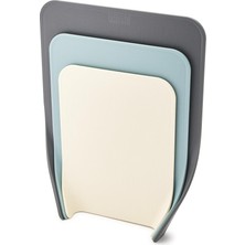 Joseph 60122 Nest Chop 3’lü Kesme Tahtası Seti, Plastik, 5,7 x 25,5 x 34,3 cm