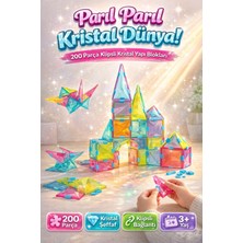 Denapcal Kristal Yapı Blokları 200 Parça Yapı Oyuncağı Eğitici Set 3+ Yaş