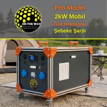 On The Way Otw Pro-Model 2000W Mobil Güç Istasyonu | Lifepo4 Bataryalı Şebeke Şarjlı