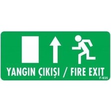 Uravas Store Yangın Çıkışı Yukarı Uyarı Levhası 17,5X25 KOD:935