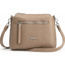 Ayarlanabilir Askılı Fermuar Detaylı Günlük Kadın El Çantası