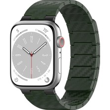 Uravas Store Watch 45MM Carbon Steel Kordon - Koyu Yeşil