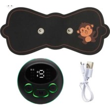 PremiumPort Mini Elektrikli Servikal ve Bölgesel Masaj Cihazı, LCD Ekran, 8 Mod
