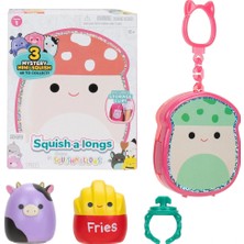 Uravas Store Squish-A-Longs 3 Figür + Yüzük Çantalı Sürpriz Paket Seri 1