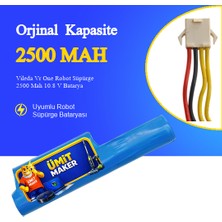 Ümit Maker Vileda Vr One Robot Süpürge 2500 Mah 10.8 V Batarya – Orjinal Uyumlu Uzun Ömürlü, Yüksek Performans Pil