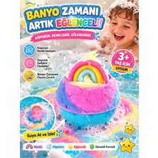 Denapcal Banyo Topu Gökküşağı Renkli Köpüren Deneyim – Banyoda Gökkuşağı Sürprizi (Oyuncaksız)