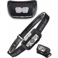 Uravas Store Kamp Lambası Kafa Feneri Kafa Lambası Ayarlanabilir Sensörlü Şarjlı