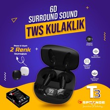 Midcom T3 Tws Digital LED Göstergeli Bluetooth Kulaklık 5.2V