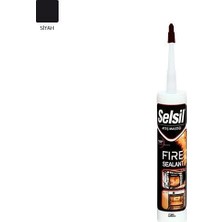 Uravas Store Selsil Ateş Mastiği Siyah 300 ml 1500 Dereceye Dayanıklı