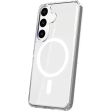 Elif Asya Ceyiz Tekstil Newface Samsung Galaxy S24 Kılıf Magneticsafe Şeffaf Silikon - Şeffaf