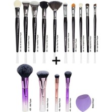 Nascita Profesyonel 10 Parça Makyaj Fırça Seti 53 + 5'li Temel Makyaj Firçası Seti - 102