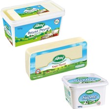 Sütaş Beyaz Peynir 900 gr - Kaşar Peyniri 600 gr - Süzme Peynir 500 gr