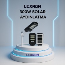 Lexron 300W Solar Aydınlatma | 200 LED | IP65 Su Geçirmez | Bahçe ve Sokak Lambası