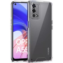Kont Ally Oppo A55 4g Kılıf Kamera Korumalı Ultra Ince Şeffaf Silikon KILIF-(5775)