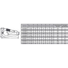 Uravas Store Karabina Vidalı 7 mm ( 5 Adet )
