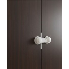 Uravas Store 4 Adet Bebek Çocuk Koruyucu Dolap Kilidi Vida Gerektirmeyen Güvenlik Seti
