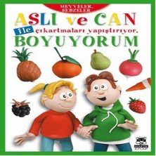 Mixora Aslı ve Can ile Çıkartmaları Yapıştırıyor, Boyuyorum - Meyveler, Sebzeler